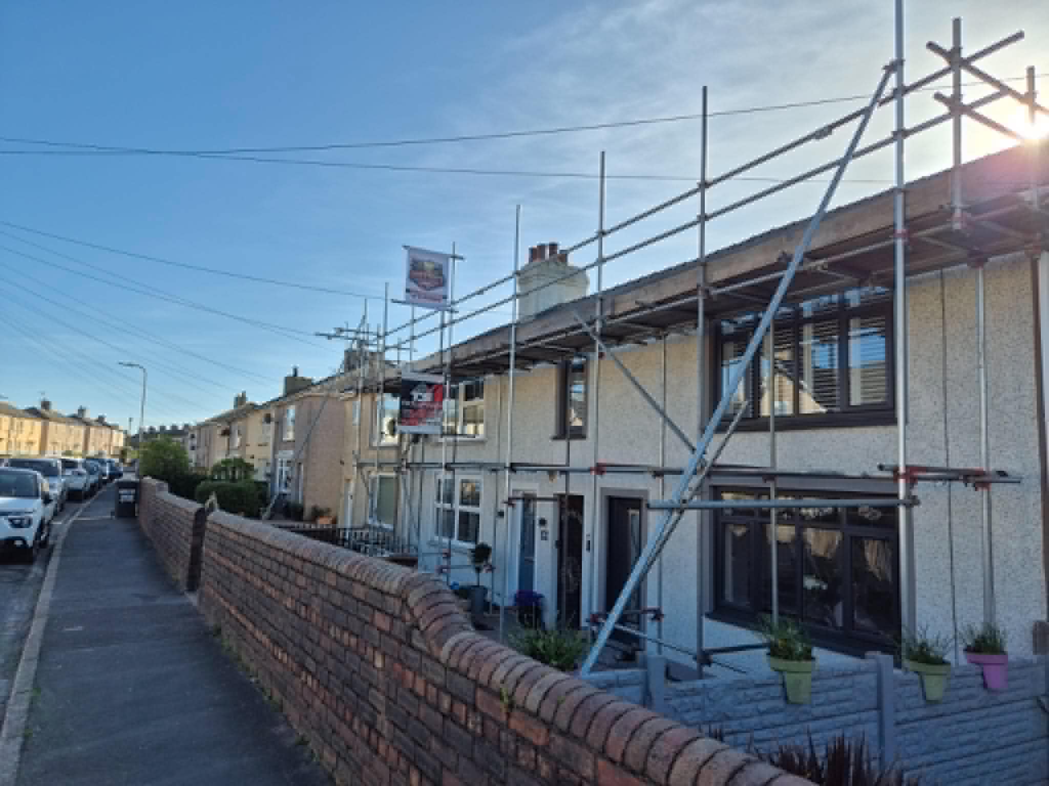 Roofing work