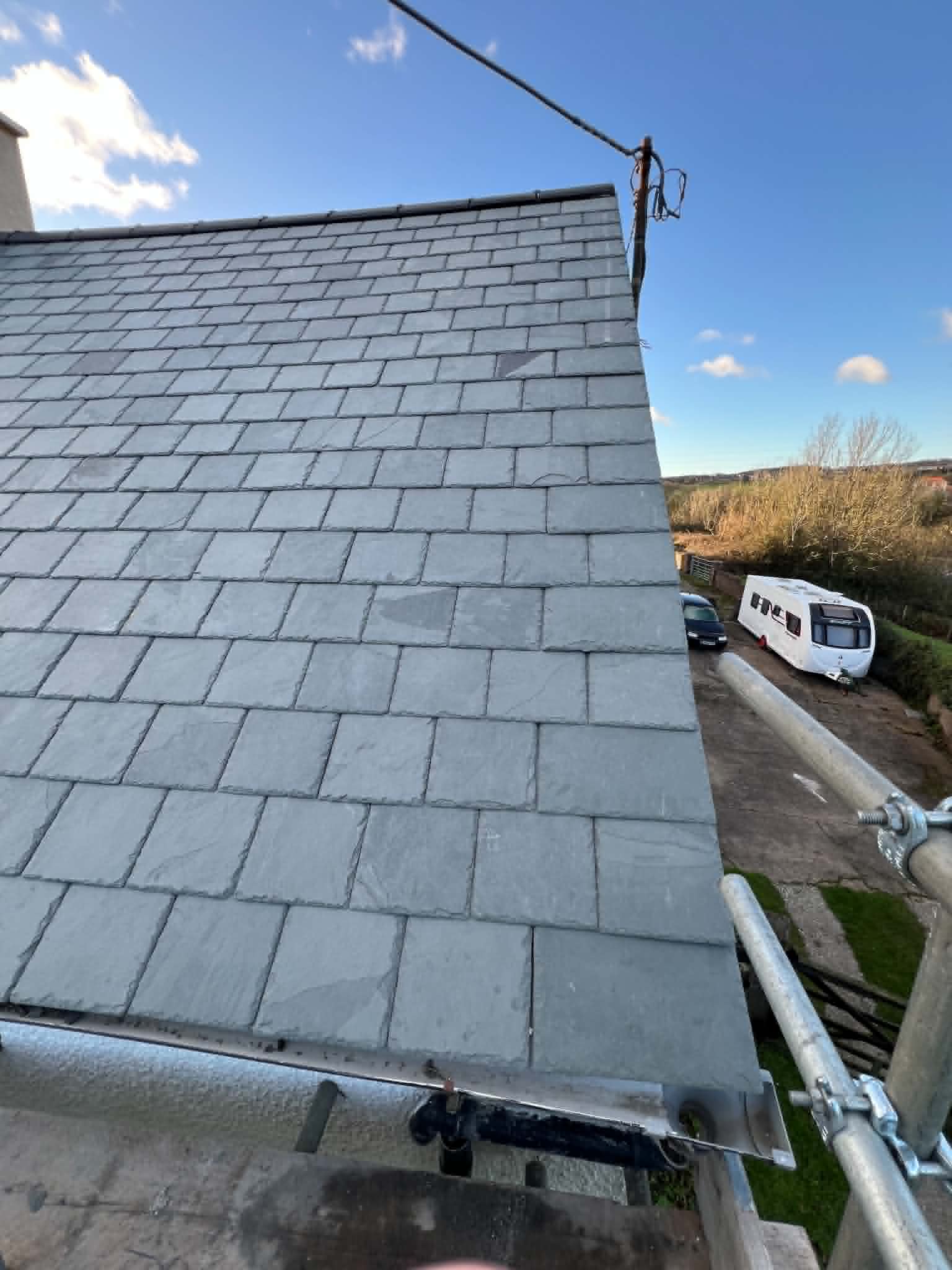 Roofing work